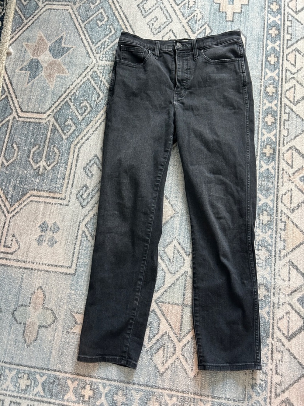Madewell Black Straight-Leg Jeans
